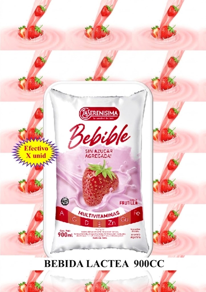 BEBIDA LACTEA UAT LA SERENISIMA ULTRA SACHET 900 FRUTILLA  OFERTA